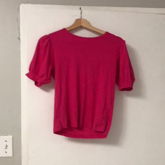Pink/Fuchsia Short Sleeve Top from Zara - Picture 1 of 2